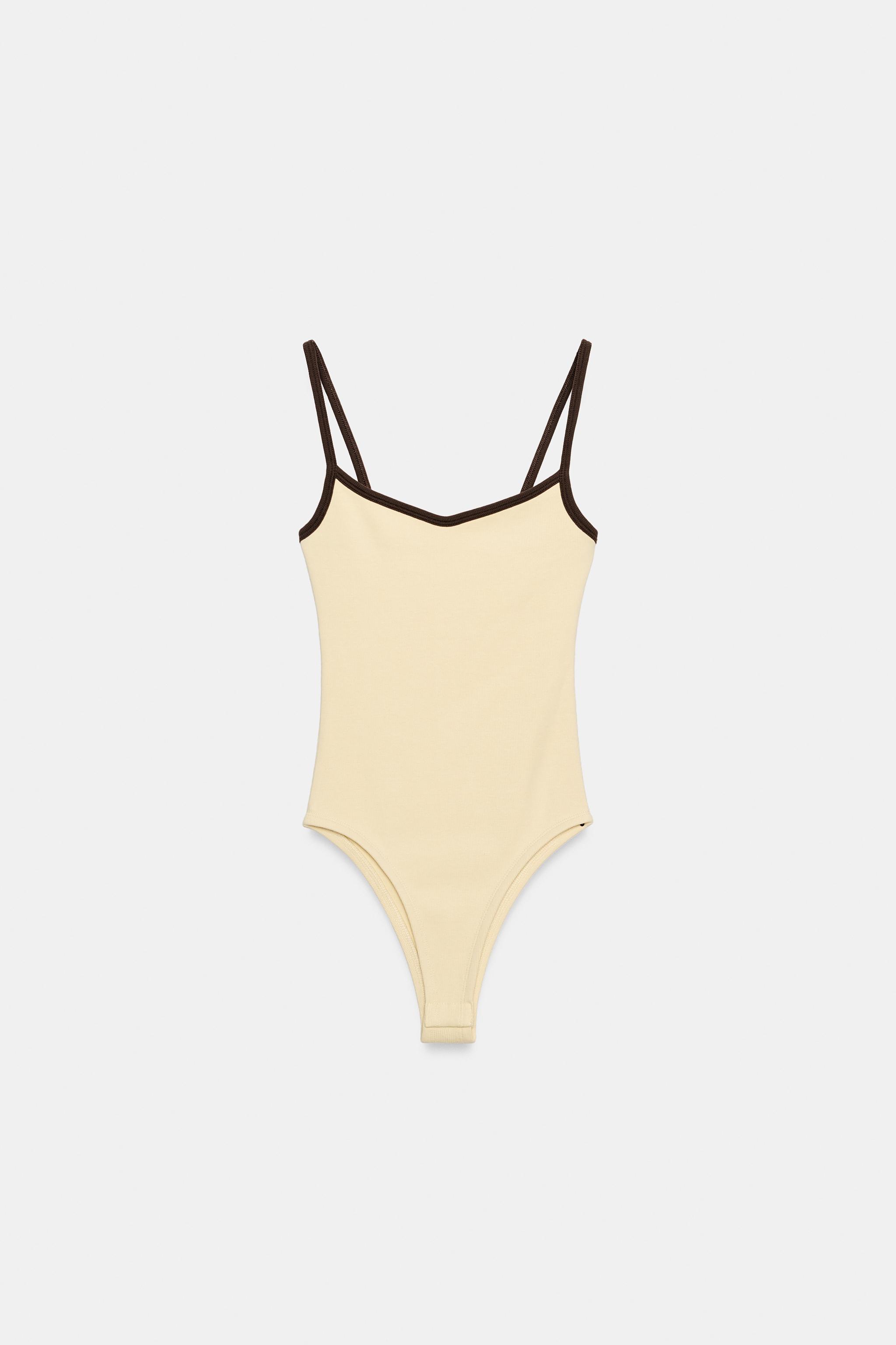 CONTRAST TRIM BODYSUIT
